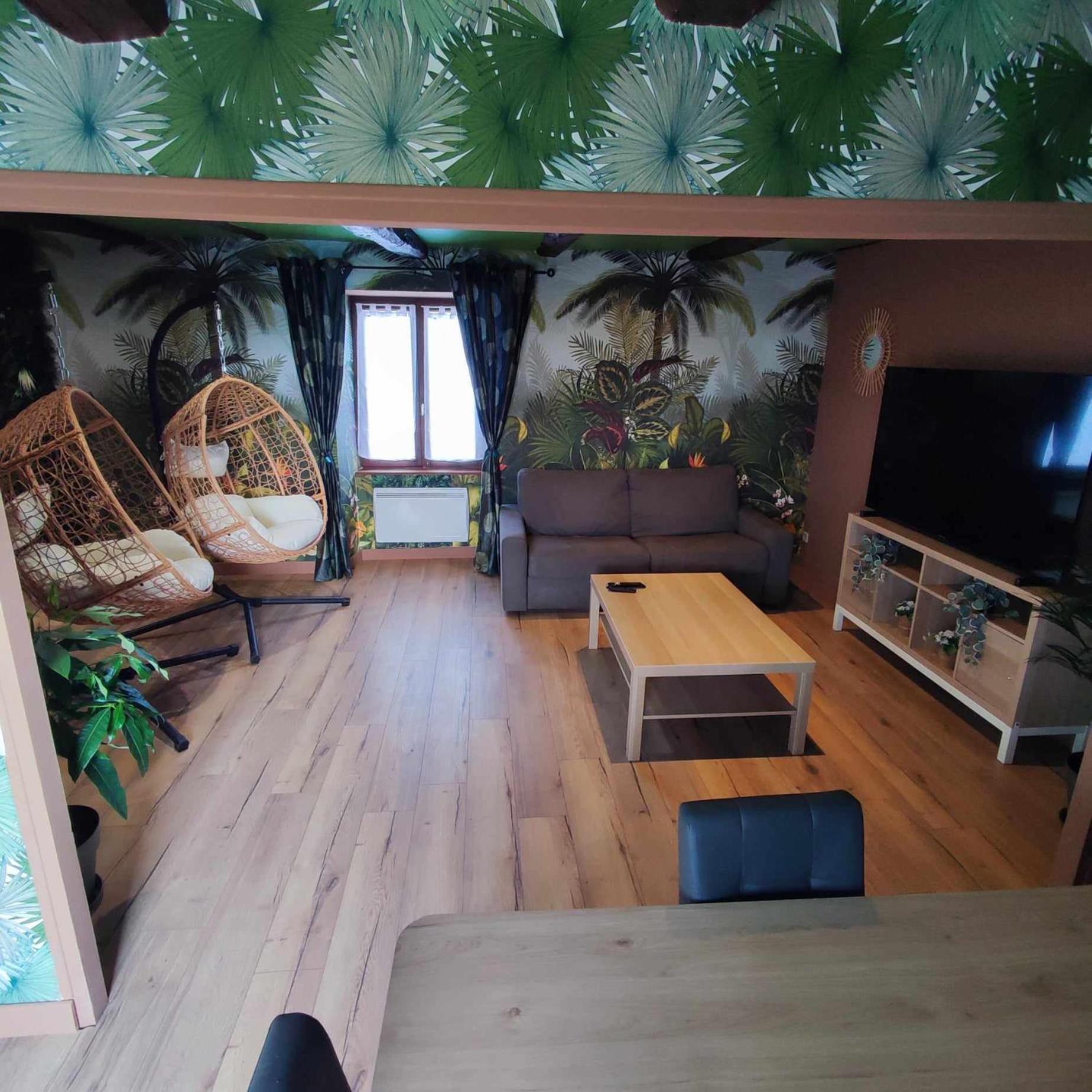 Ferienwohnung L'Evasion Jungle Saint-Pierre-de-Plesguen Exterior foto
